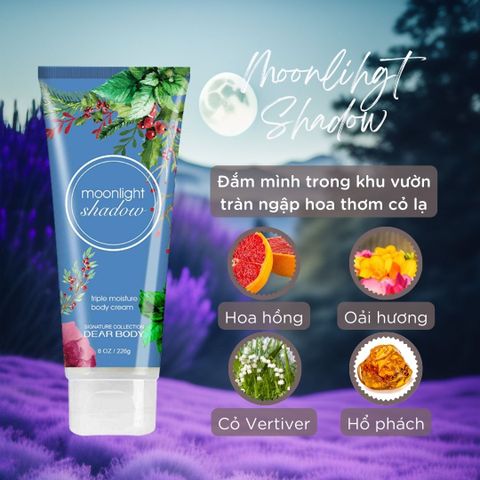  Kem Dưỡng Thể Nước Hoa Moonlight Shadow Body Cream - Thơm Lâu Mềm Mịn Da 226g 