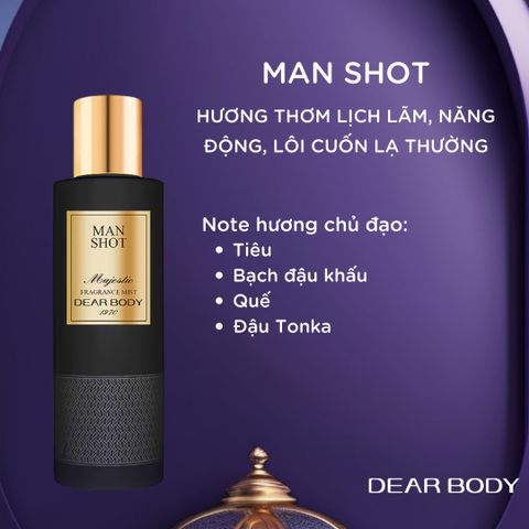  Xịt Thơm Toàn Thân Man Shot Majestic Fragrance Body Mist 270ml 