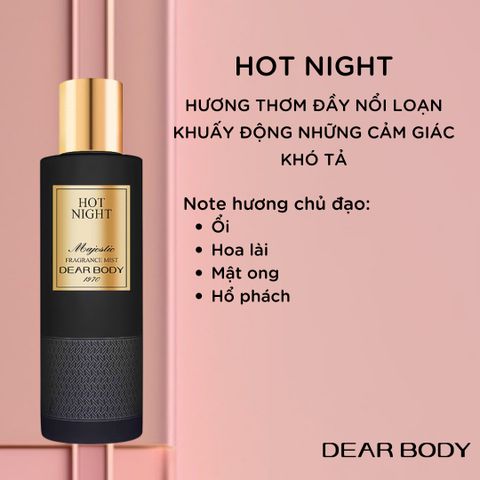  Xịt Thơm Toàn Thân Hot Night Fragrance Body Mist 270ml (Limited Edition) 