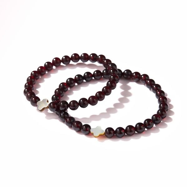  Vòng đôi đá Garnet đỏ: Tình yêu vĩnh cửu - mã VC01 