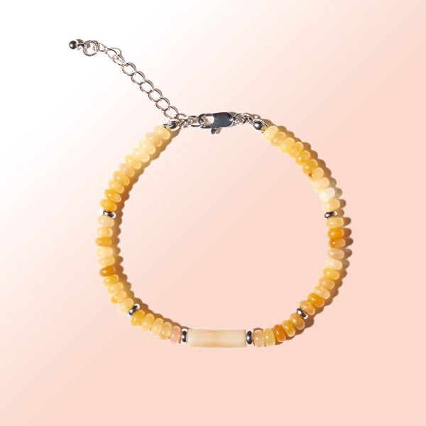  Vòng tay đá Topaz vàng: Sợi dây chung thủy - mã VTNU58 