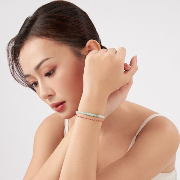  Vòng tay đá Thiên hà xanh: Mơ màng biển cả - mã VTNU65 