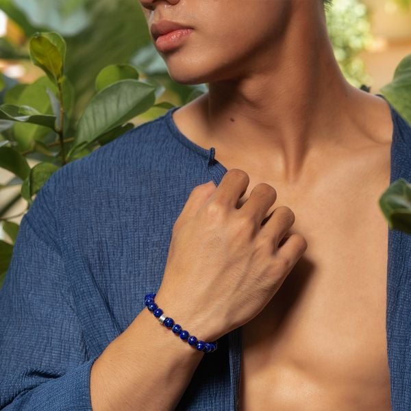  Vòng tay Lapis Lazuli xanh dương: Xua tan áp lực, muộn phiền - Mã VTN05 