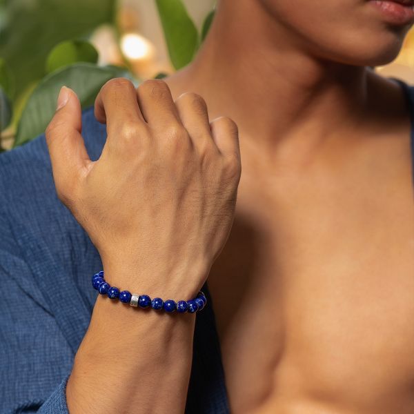  Vòng tay Lapis Lazuli xanh dương: Xua tan áp lực, muộn phiền - Mã VTN05 