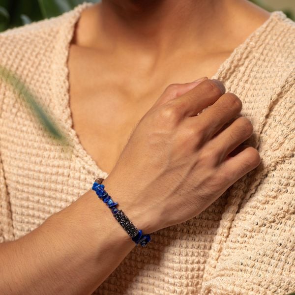  Vòng tay đá Lapis Lazuli xanh dương: Vương giả, cao quý - Mã VTN14 