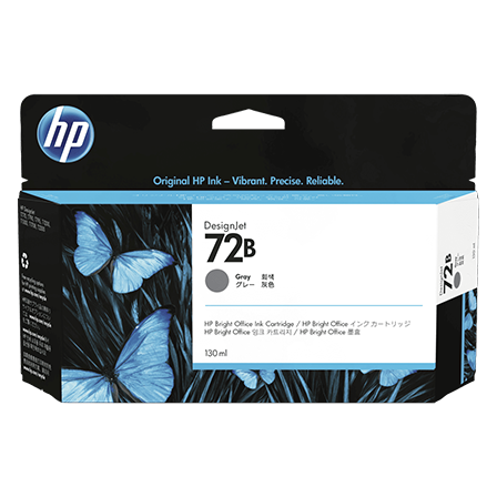 Mực in HP 72B 130-ml Gray DesignJet Ink (3WX08A)