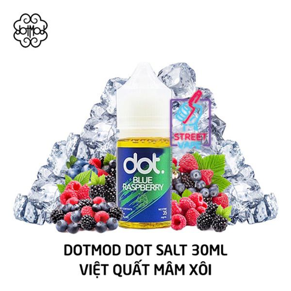 Tinh Dầu Dot Salt Blue Raspberry - Việt Quất Mâm Xôi