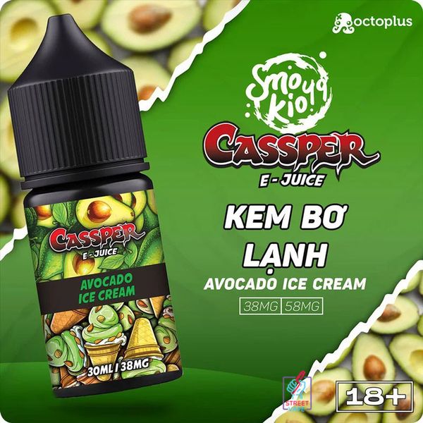 Tinh Dầu Smokio 49 Cassper Salt Avocado Ice Cream - Kem Bơ Lạnh