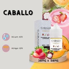 Tinh Dầu Caballo Salt Strawberry Melon Mangosteen - Dâu Dưa Lưới Măng Cụt