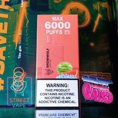 SnowWolf Max Disposable Pod 6000 Puffs 5%