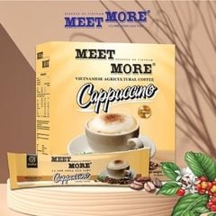 Hộp cà phê hòa tan Capuccino Meet More (15 gói x 18g)