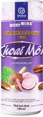 Lon cà phê hòa tan vị khoai môn Meet More 190g