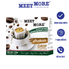 Hộp cà phê phin giấy Arabica Meet More (10 túi x 15g)