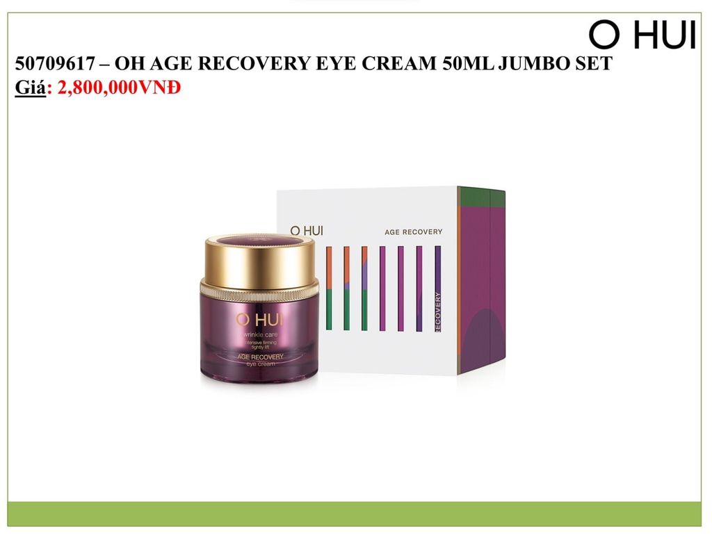 Kem dưỡng mắt Ohui Age Recovery Eye Cream Special Edition Upsize 50ml OHU-50709617