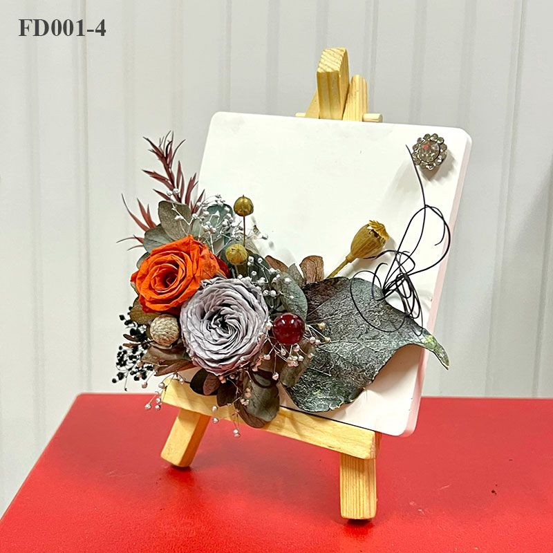  Hoa khô để bàn (thạch cao)-FD001-4 