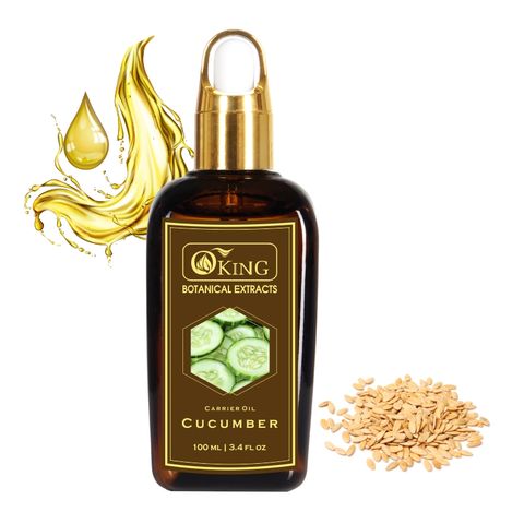 dầu hạt dưa leo nguyên chất chai 100ml mặt trước thương hiệu Oking