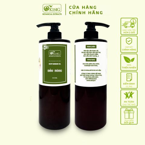 Dầu nóng massage body giúp thư giãn, giải tỏa căng thẳng