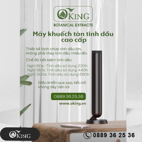  OKA500 - Máy phun tinh dầu gia đình thông minh sang trọng 