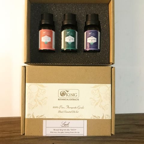  Bộ quà tặng tinh dầu Sạch - Hương thơm trị liệu 