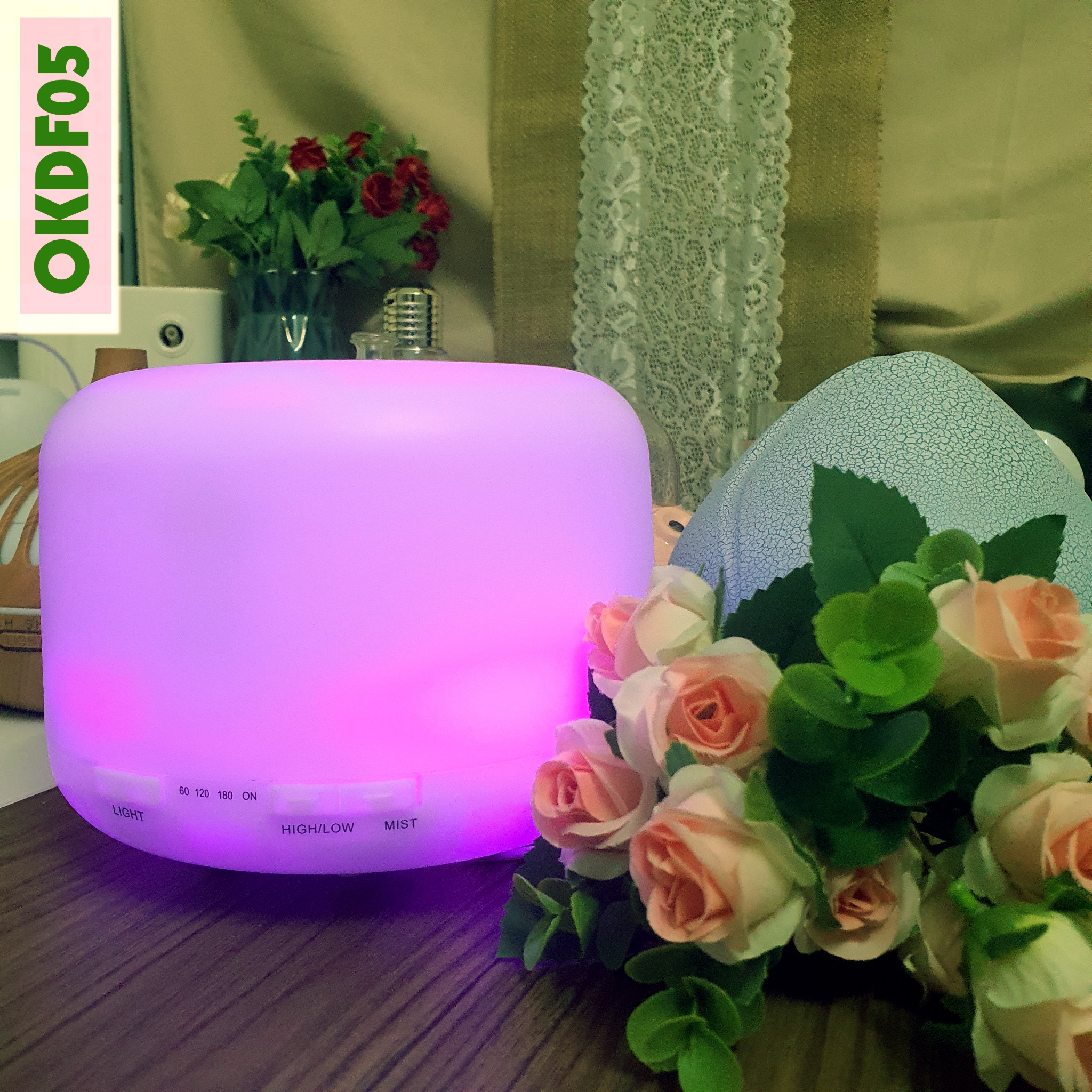 Humidificador Tipo Masmelo 500ml: Crea tu Oasis de Bienestar - Humidificador Tipo Masmelo 500ml