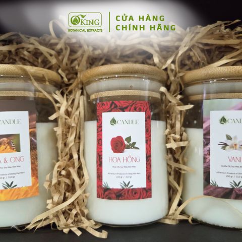  Nến thơm cao cấp Oking làm thơm phòng dễ chịu, đủ mùi lựa chọn 