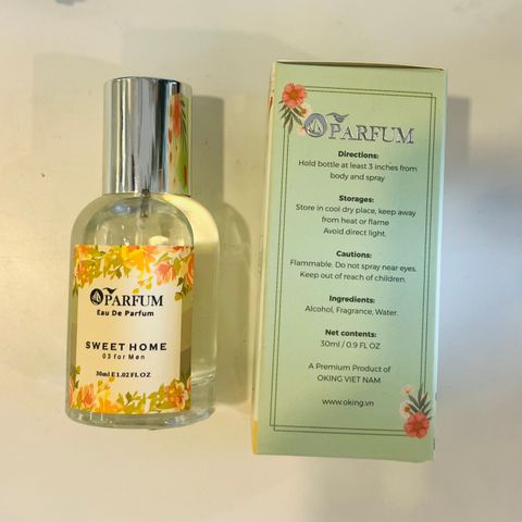  Xịt thơm vải hương nước hoa Sweet home Pour Homme 03 EDP 