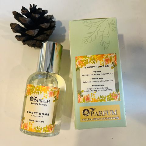  Xịt thơm vải hương nước hoa Sweet home Pour Homme 03 EDP 