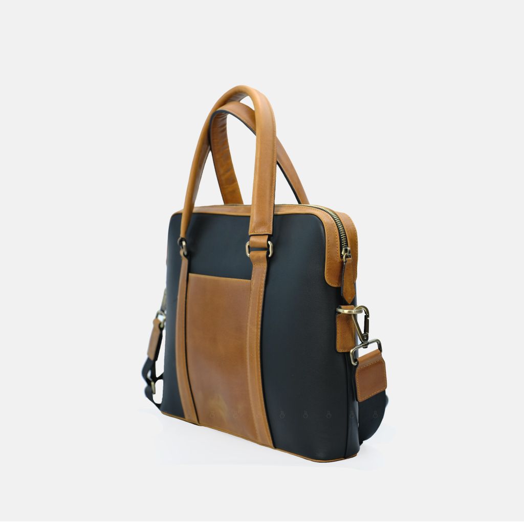 TÚI XÁCH LAPTOP 13 INCH SLIMI - ĐEN/NÂU