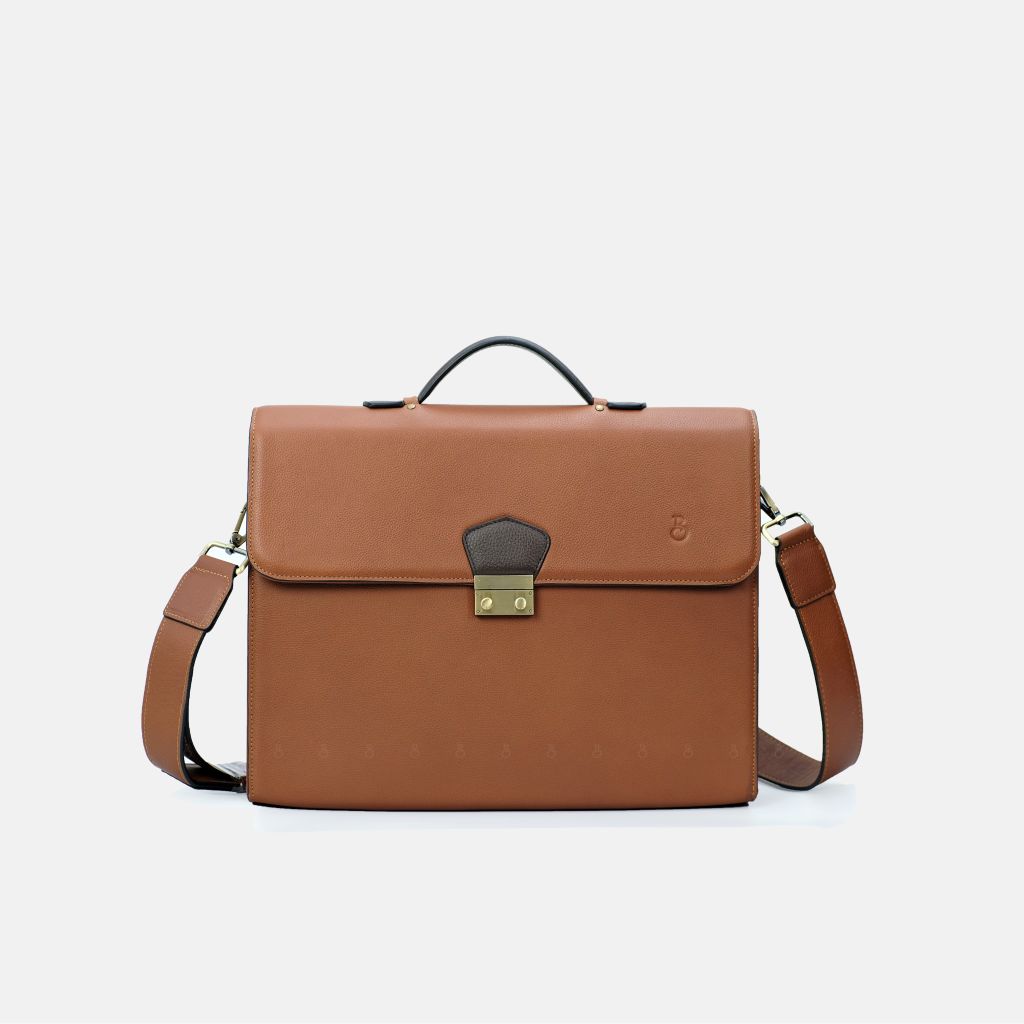 CẶP LAPTOP 13 INCH SLIMI - NÂU