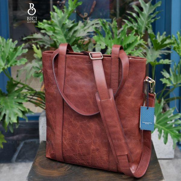  NEWS TOTE - CHOCOLATE 