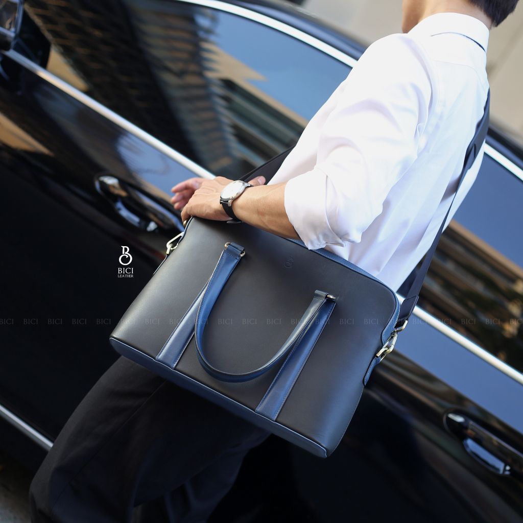 TÚI XÁCH LAPTOP 13 INCH SLIMI - ĐEN/NAVY