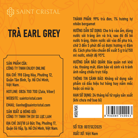  Trà Earl Grey Saint Cristal 