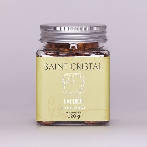  Hạt Điều Tươi Rang Củi Bình Phước Saint Cristal 120G 