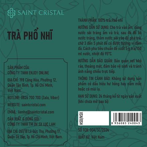  Trà Phổ Nhĩ Saint Cristal 