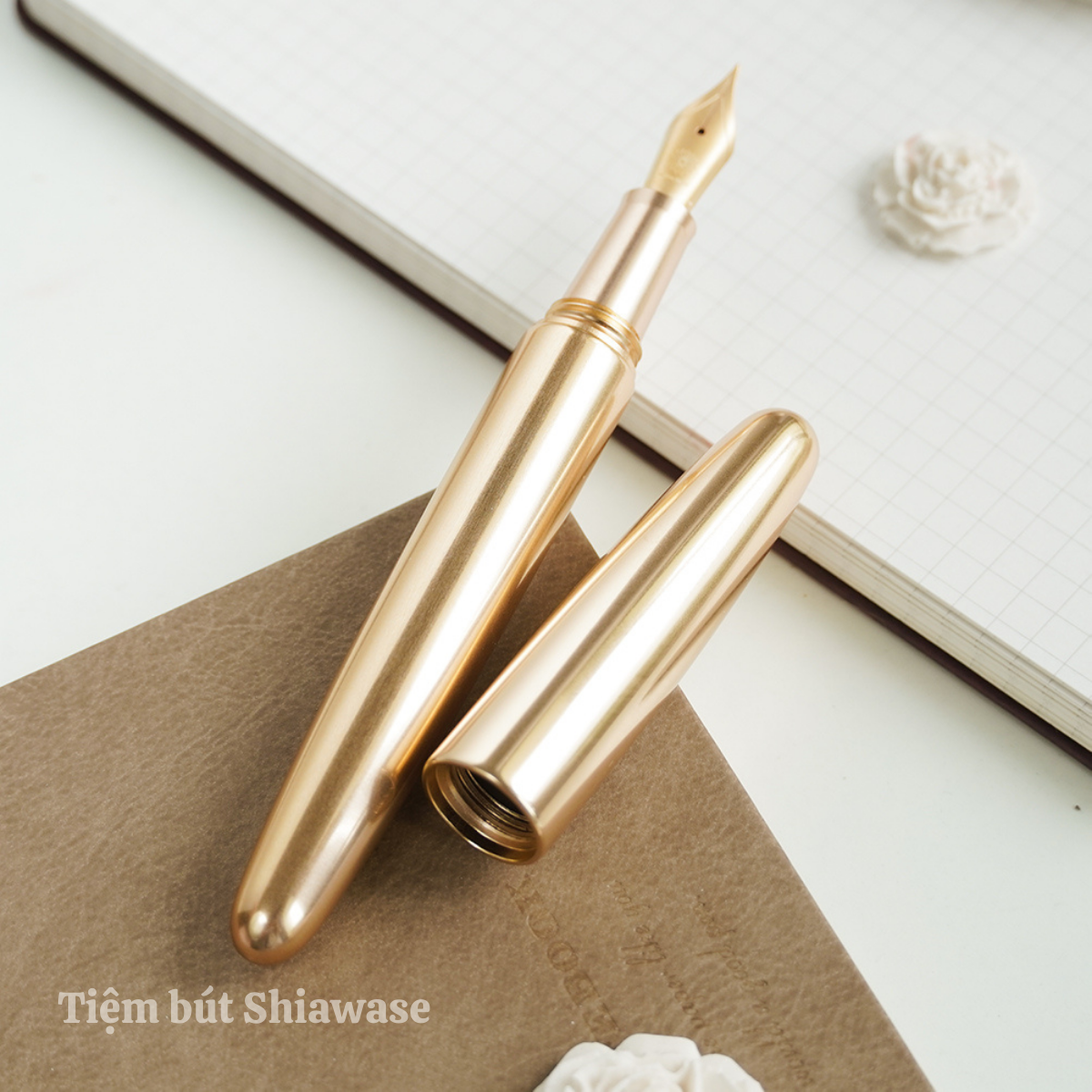  Bút Máy Wancher Dream Pen Aluminum Contemporary - Bút Kim Loại Màu Vàng Hồng 