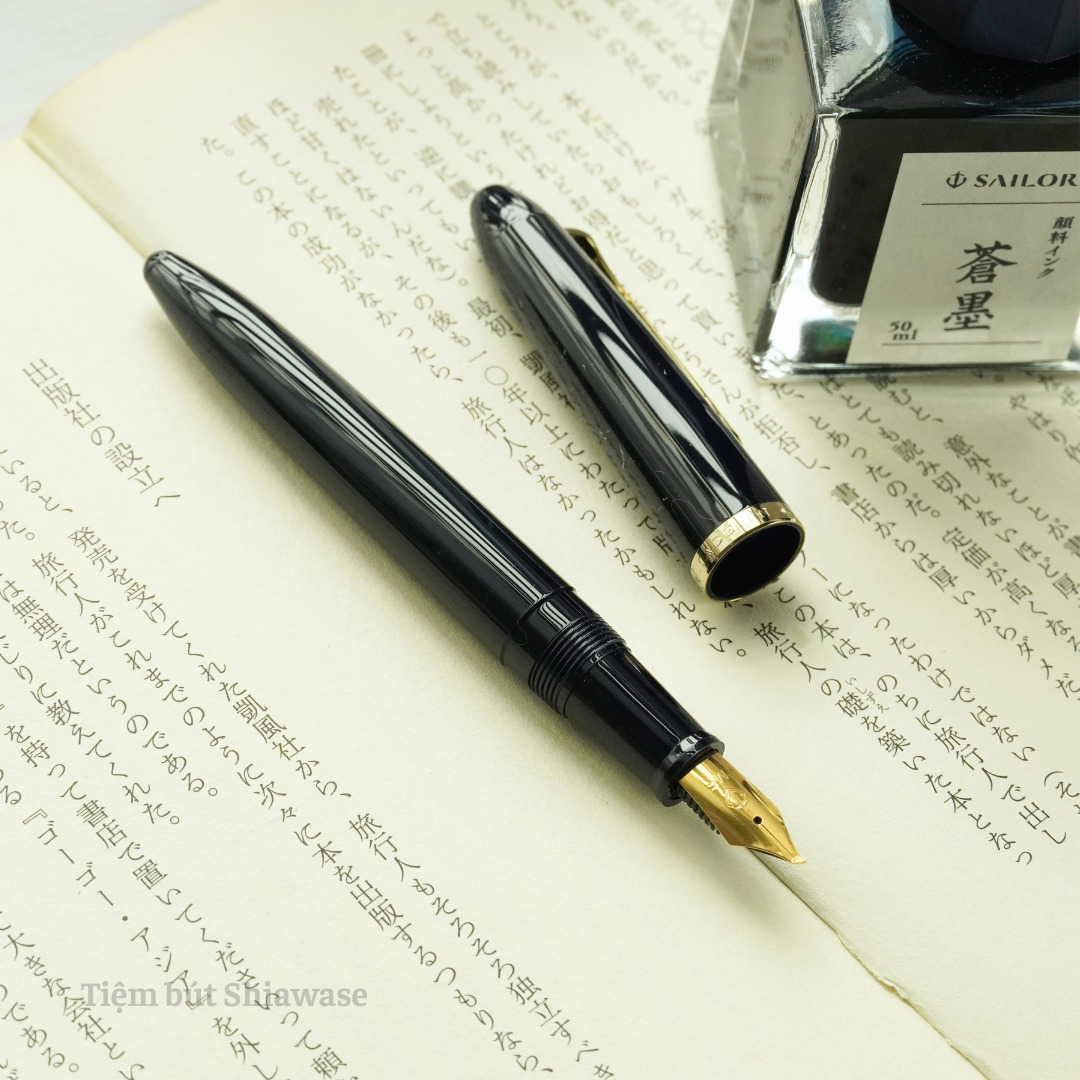  Bút Máy Calligraphy Sailor Profit Fude De Mannen Navy Blue - Ngòi 55 Độ 