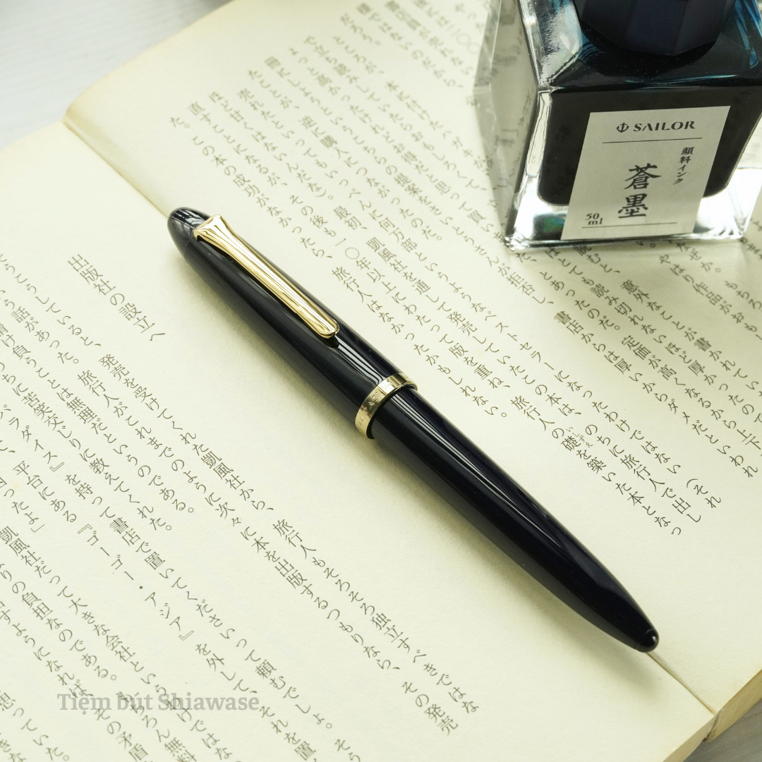  Bút Máy Calligraphy Sailor Profit Fude De Mannen Navy Blue - Ngòi 55 Độ 