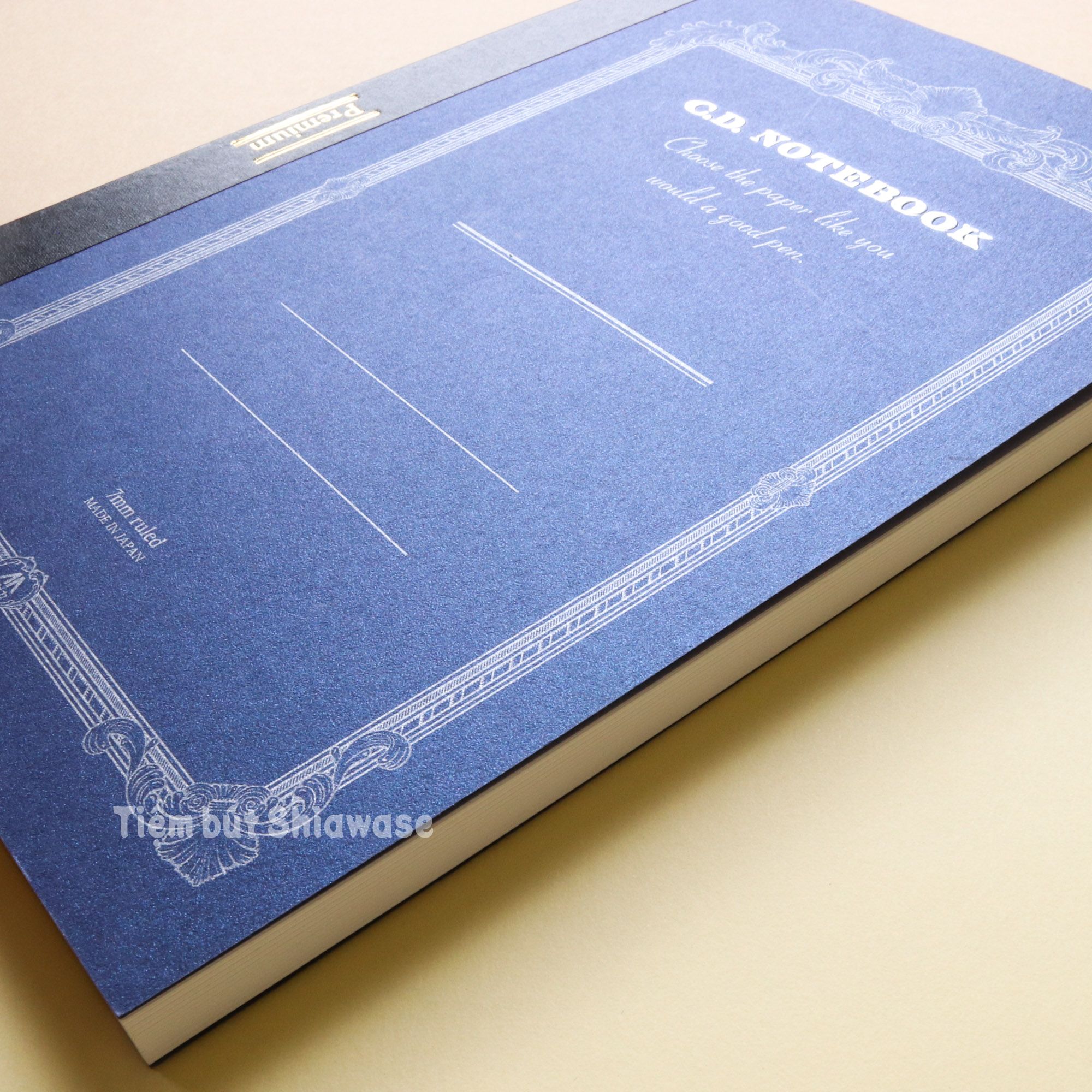  Sổ Apica Premium C.D. Notebook A5 Blue - Giấy Trắng - Kẻ Ngang 