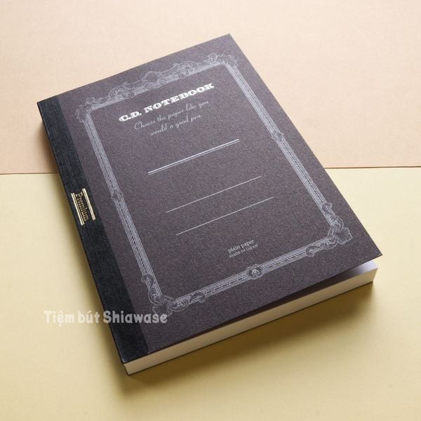  Sổ Apica Premium C.D. Notebook A6 Brown - Giấy Trắng - Trơn Không Kẻ 