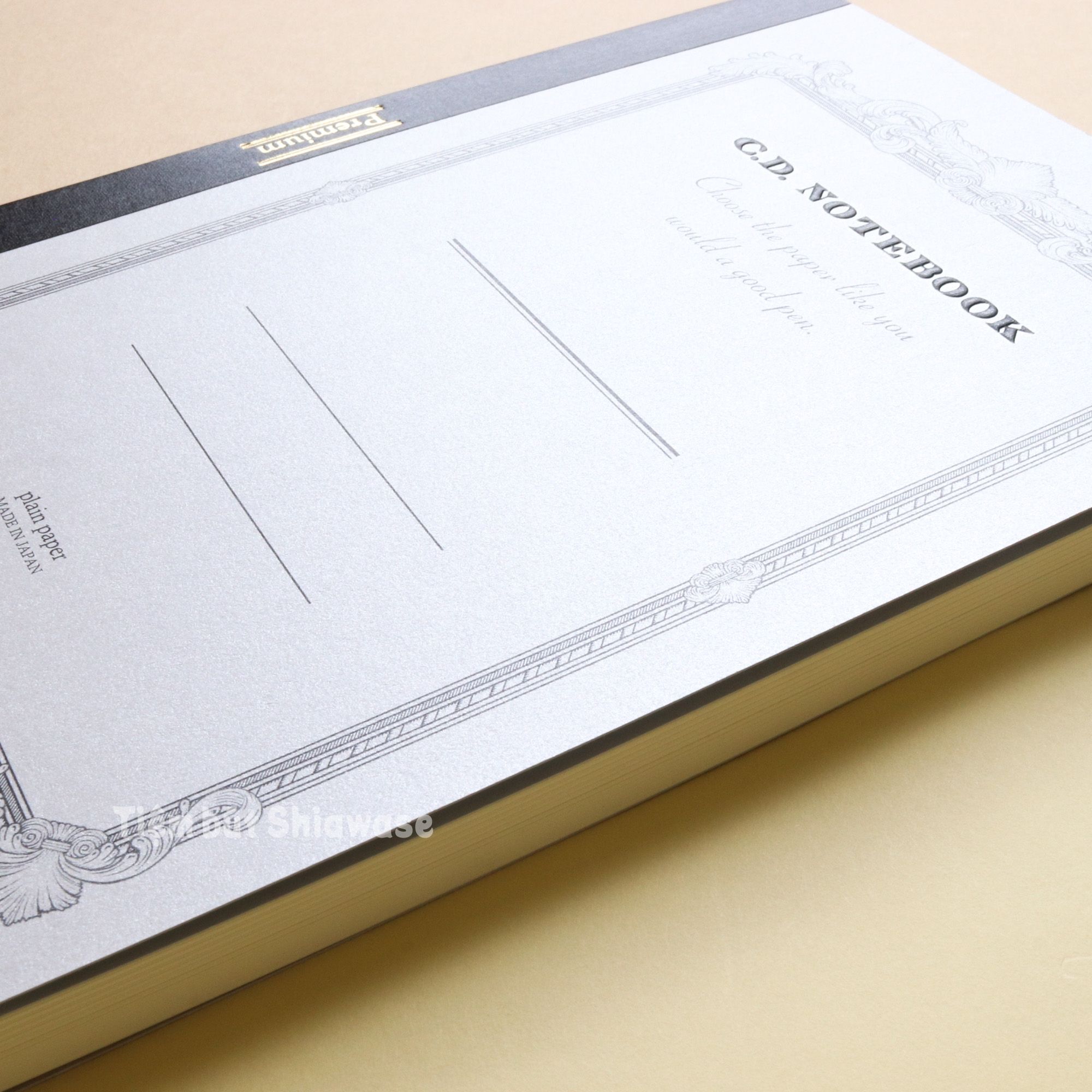  Sổ Apica Premium C.D. Notebook A5 Xám - Giấy Kem - Trơn Không Kẻ 