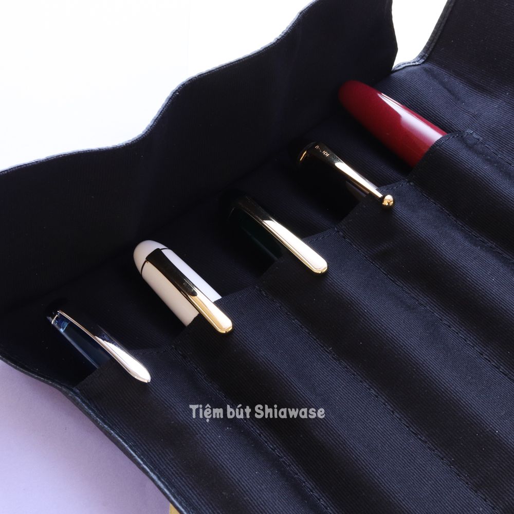  Bao Da Đựng Bút - Loại 5 Bút - Wancher Penfolium 5 Pen Roll Case 