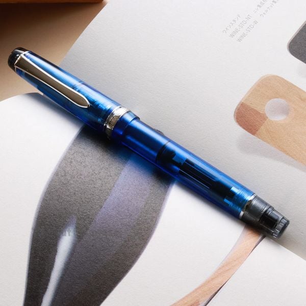  Bút Máy Pilot Custom Heritage 92 - Blue Transparent - Xanh Trong Suốt 