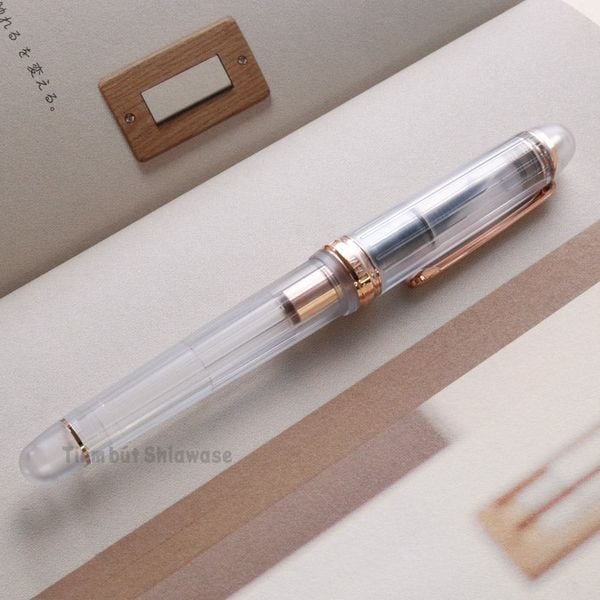  Bút Máy Platinum #3776 Century 14K Nice - Rosé - Rose Gold Trong Suốt 