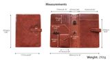  Bao Da Đựng Sổ & Bút Wancher Compact Leather Notebook Cover A5 - Cognac Brown 