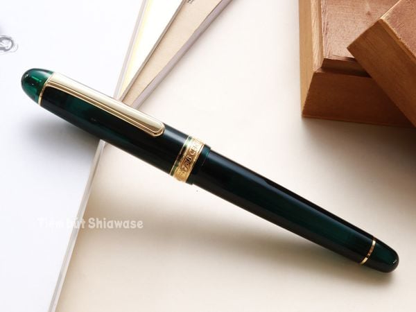  Bút Máy Platinum #3776 Century Slip & Seal 14K - Laurel Green - Xanh Lá 