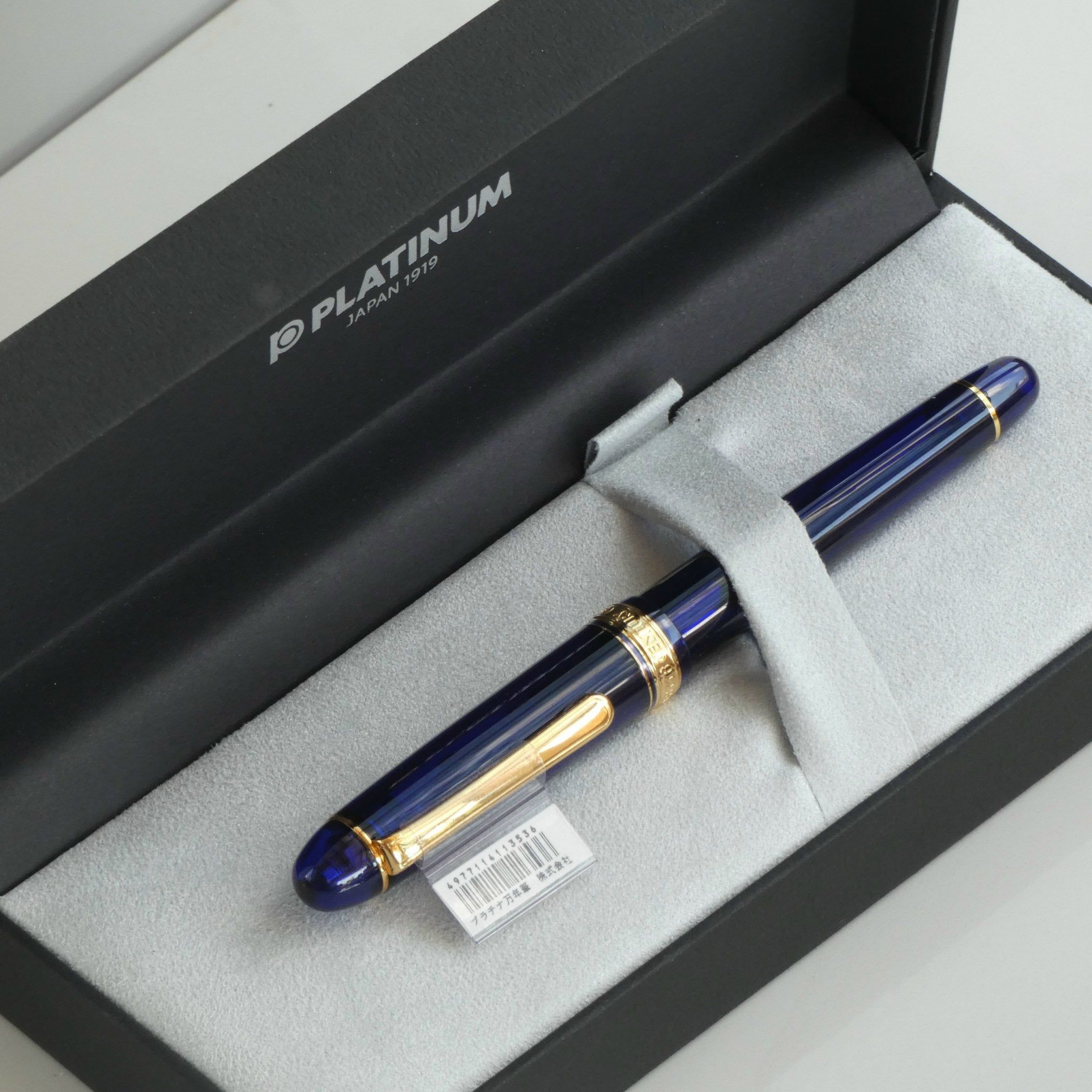  Bút Máy Platinum #3776 Century Slip & Seal 14K - Chartres Blue - Xanh Biển 