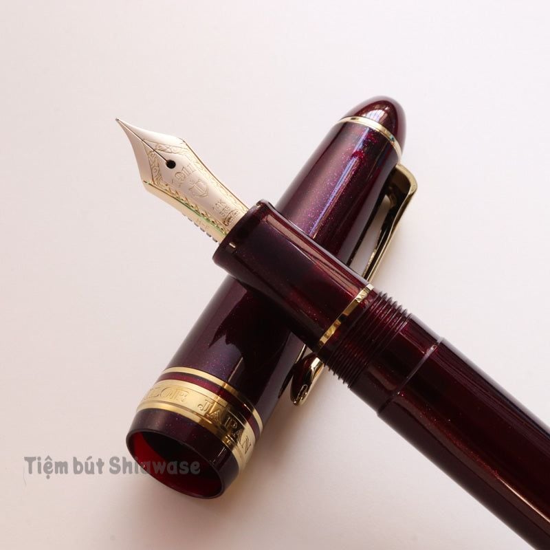  Bút Máy Sailor 1911 Profit Light 14K Gold Trims - Shining Red - Đỏ 