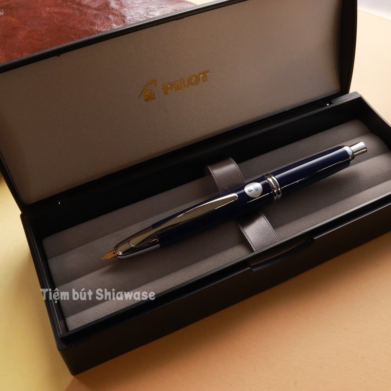  Bút Máy Pilot Capless Vanishing Point Special Alloy Nib - Dark Blue - Xanh Đậm 