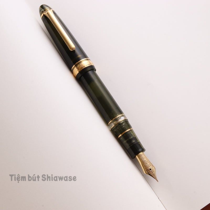  Bút Máy Sailor Wancher 1911 Profit Realo 21K - Transparent Champagne Dark Green 