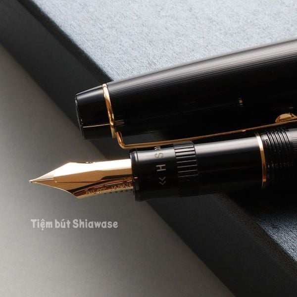  Bút Máy Pilot Justus 95 - Stripe Black - Đen Sọc Trơn 